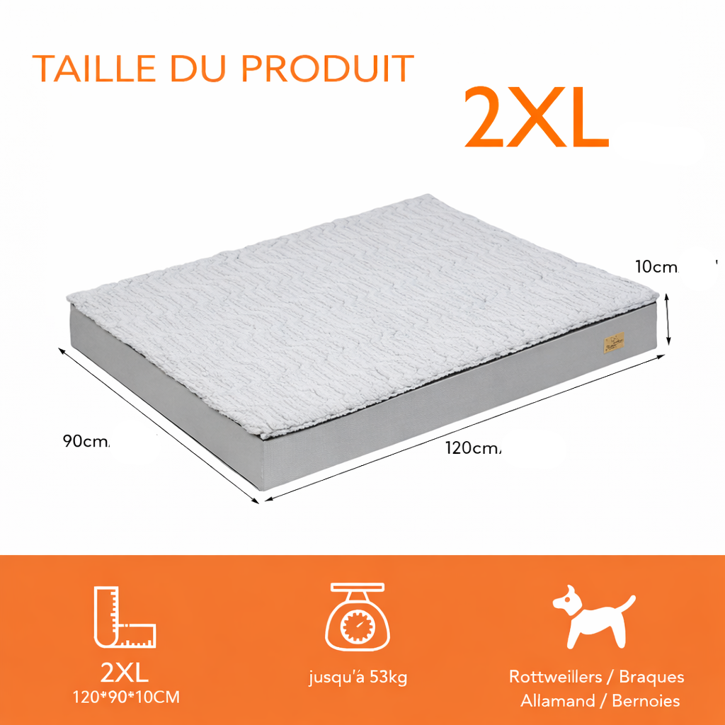 Le Soutien – Matelas épais déhoussable pour chien