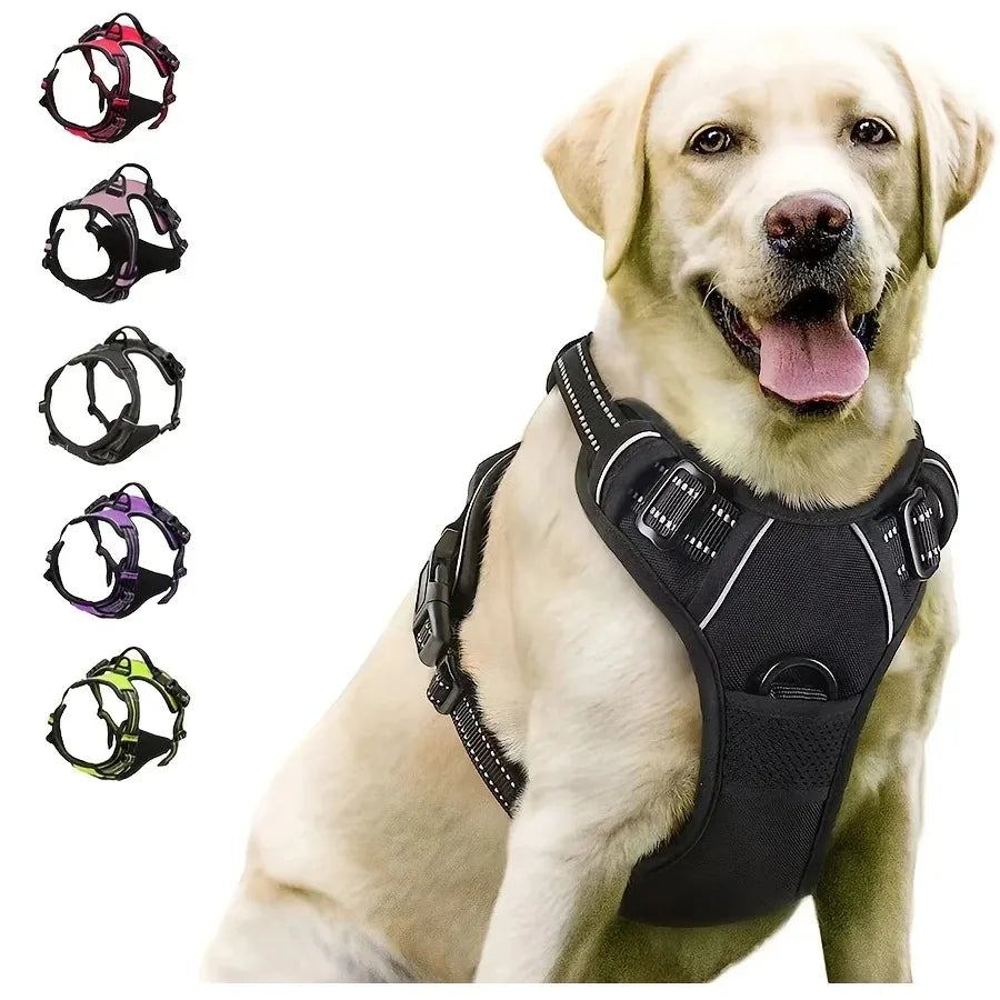 Harnais gilet ajustable pour chien – Modèle renforcé