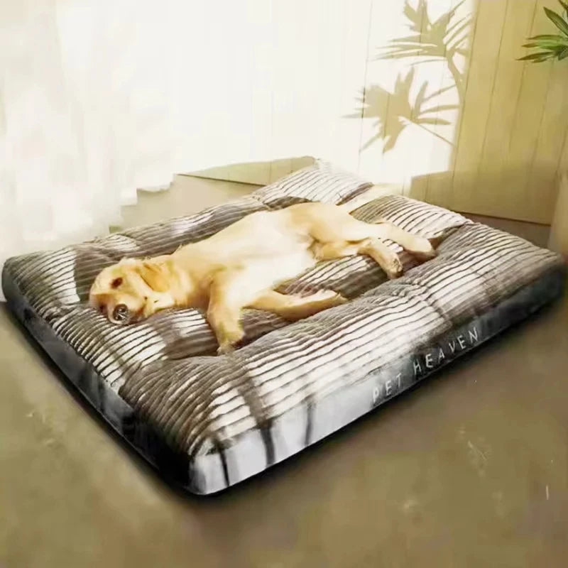 Le Repos – Matelas plat en tissu corduroy pour chien
