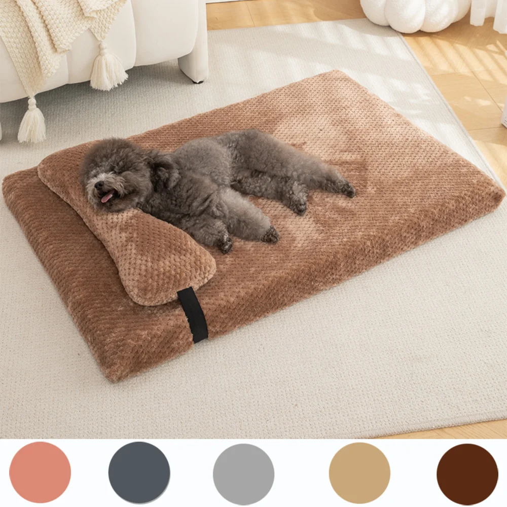 Le Repos – Matelas en peluche avec coussin intégré pour chien