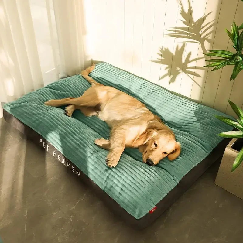 Le Repos – Matelas plat en tissu corduroy pour chien