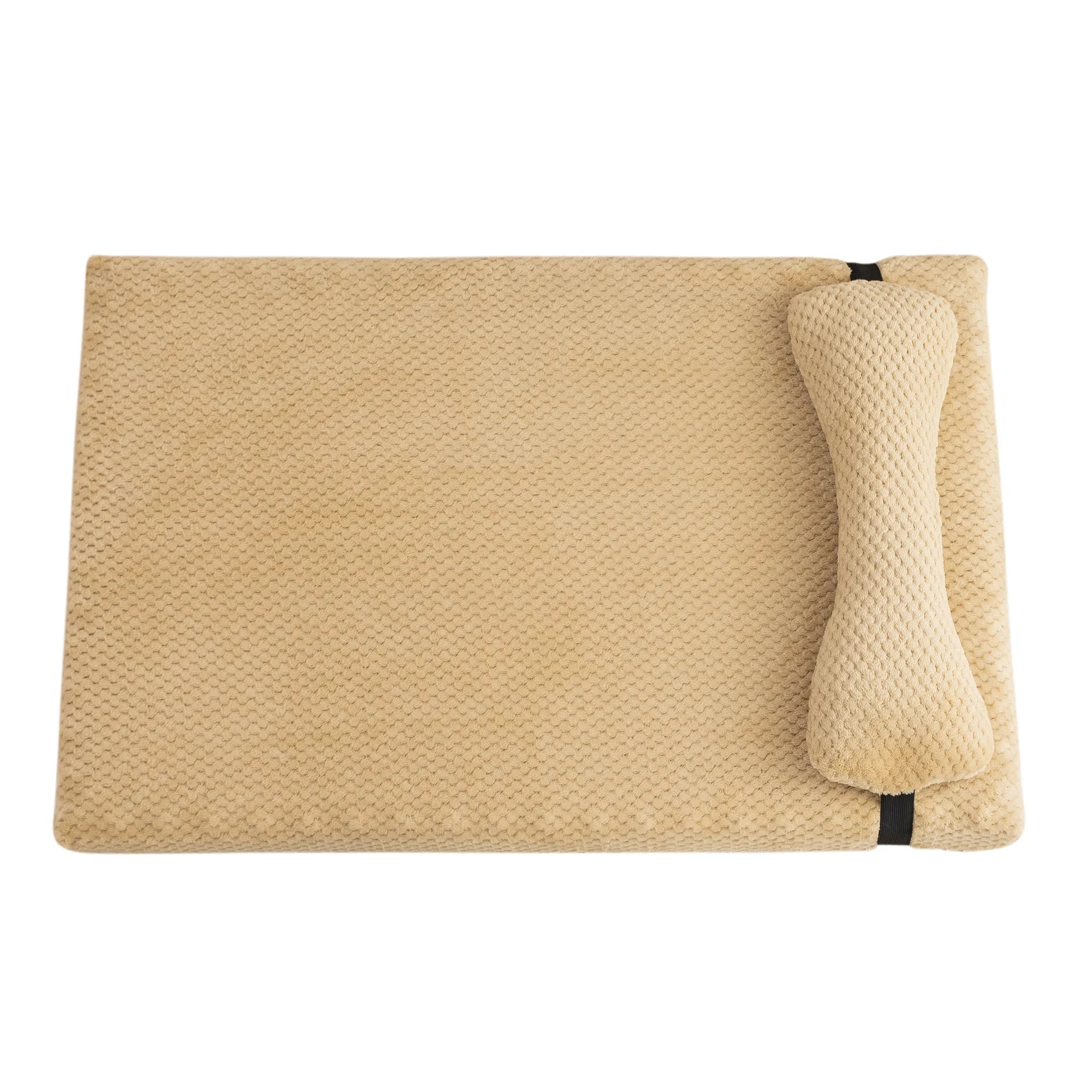 Le Repos – Matelas en peluche avec coussin intégré pour chien