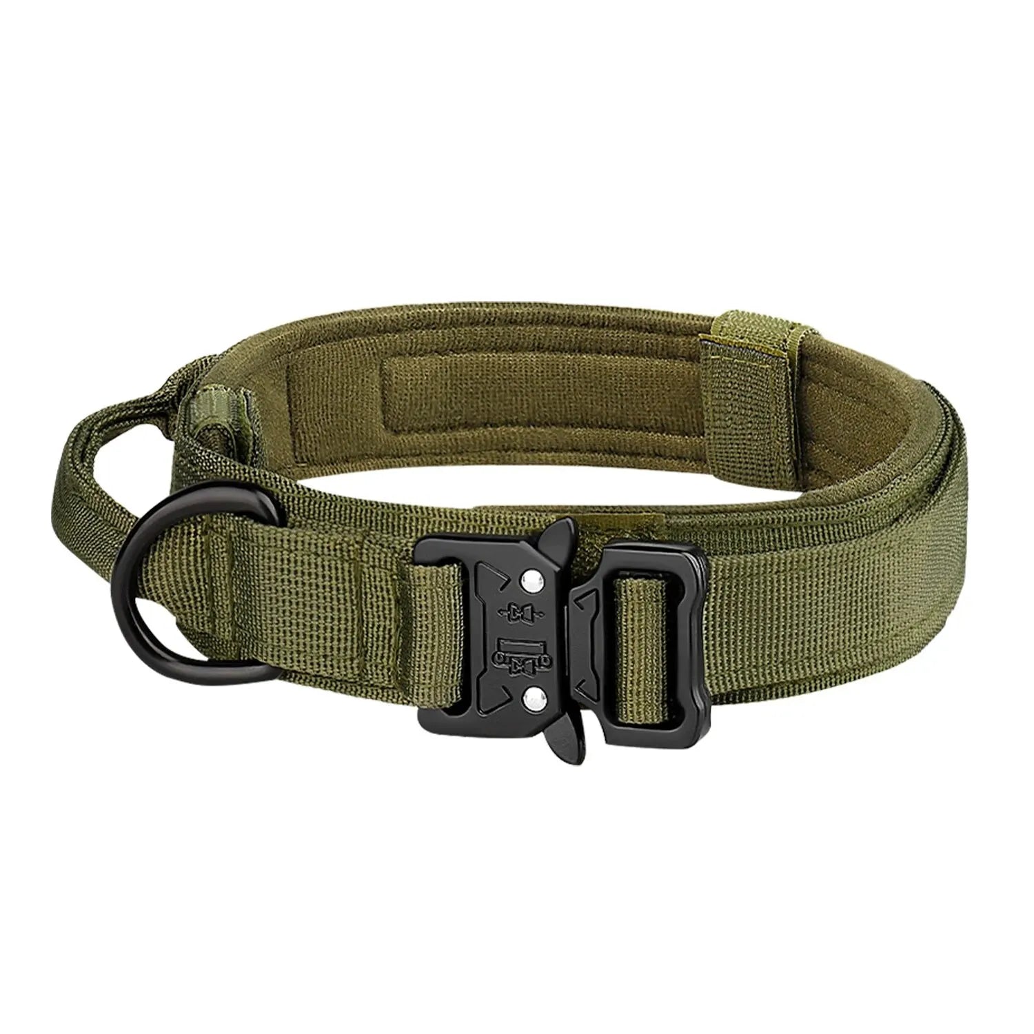 Collier robuste à boucle métallique pour chien