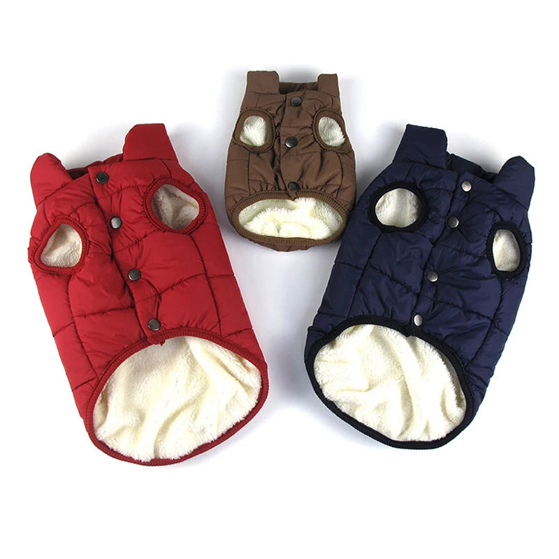 Manteau d’Hiver – Gilet matelassé doublé polaire pour chien