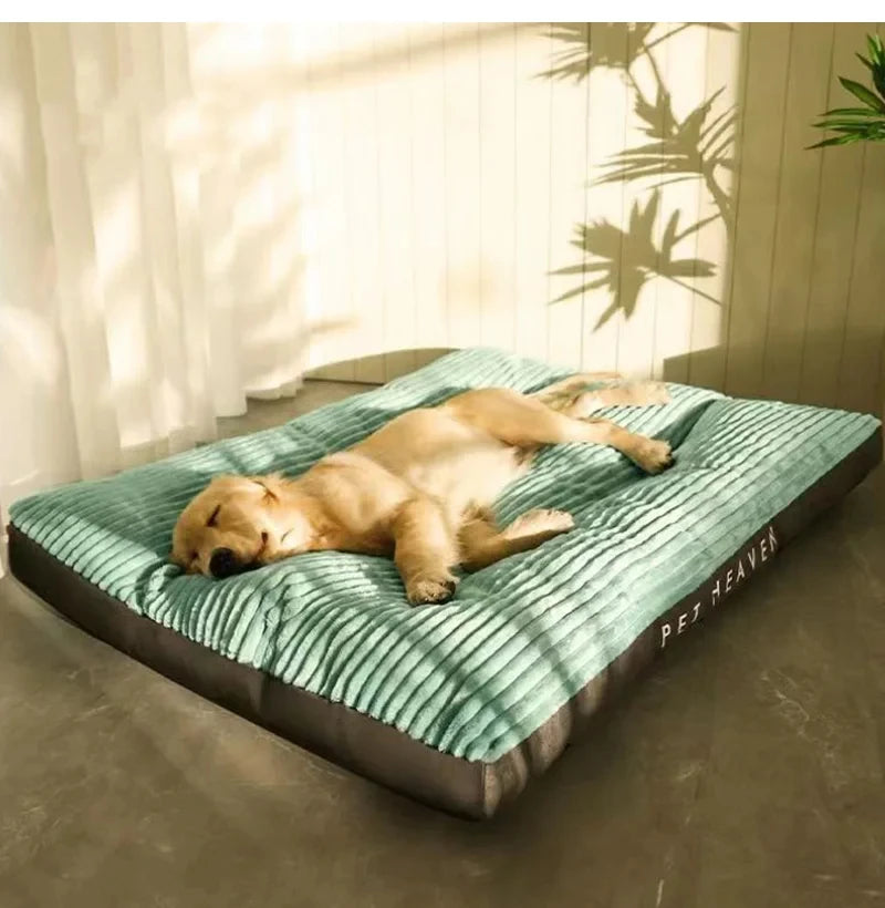 Le Repos – Matelas plat en tissu corduroy pour chien