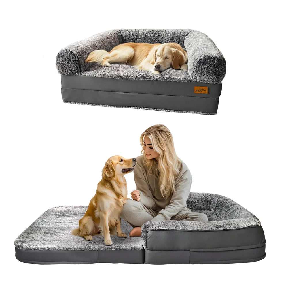 Le Repos – Matelas géant pliable à rebords pour chien
