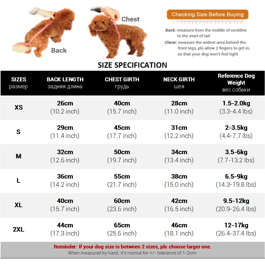 Combinaison Hivernale Matelassée pour Chien
