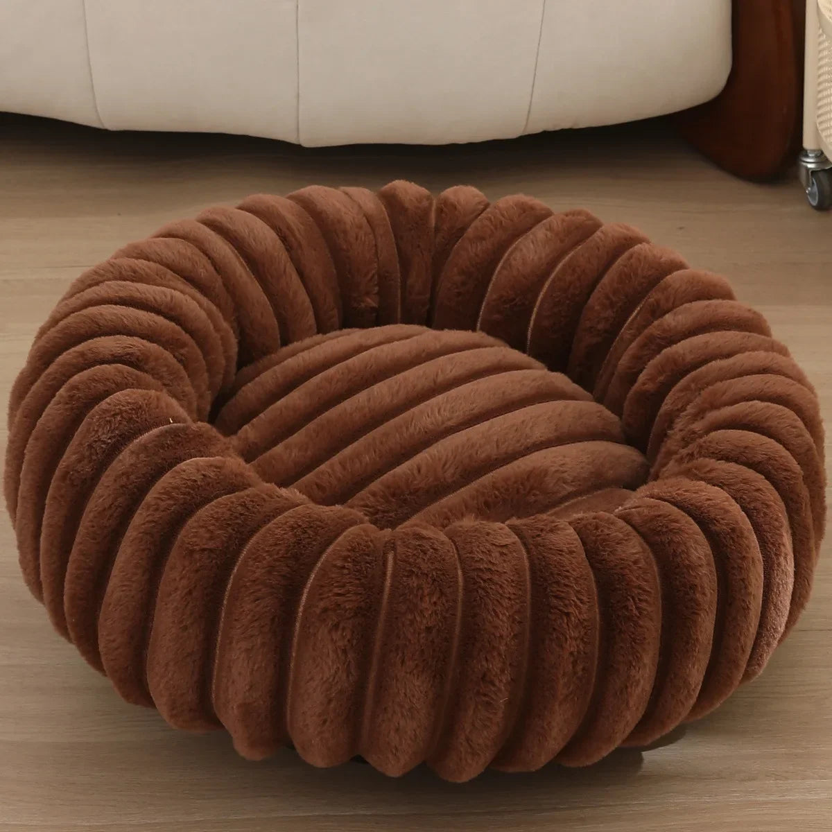 Le Cocon – Panier donut rond moelleux pour chien