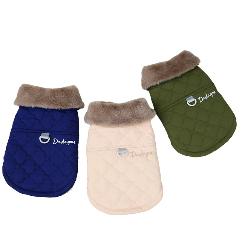 L'Elégance – Veste matelassée à col doublé pour chien