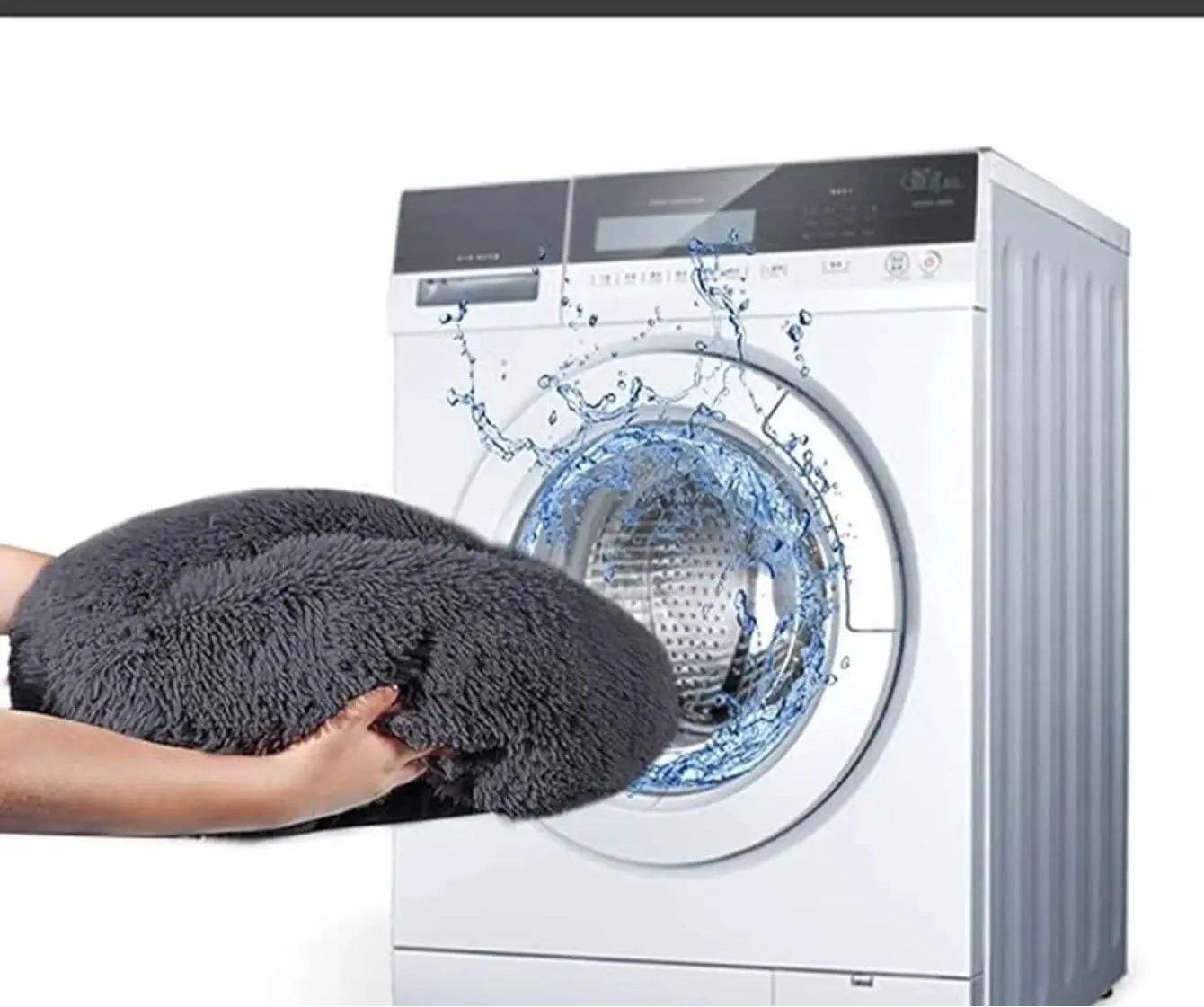 Le Cocon – Panier donut en peluche pour chien