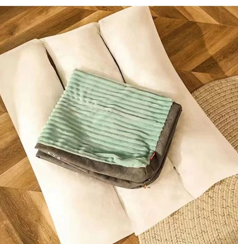 Le Repos – Matelas plat en tissu corduroy pour chien