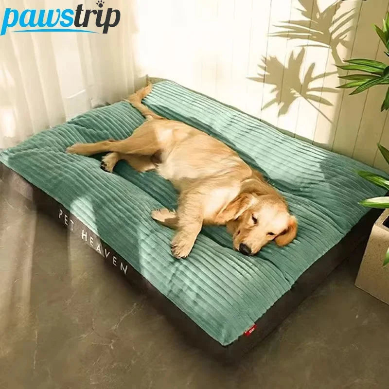 Le Repos – Matelas plat en tissu corduroy pour chien