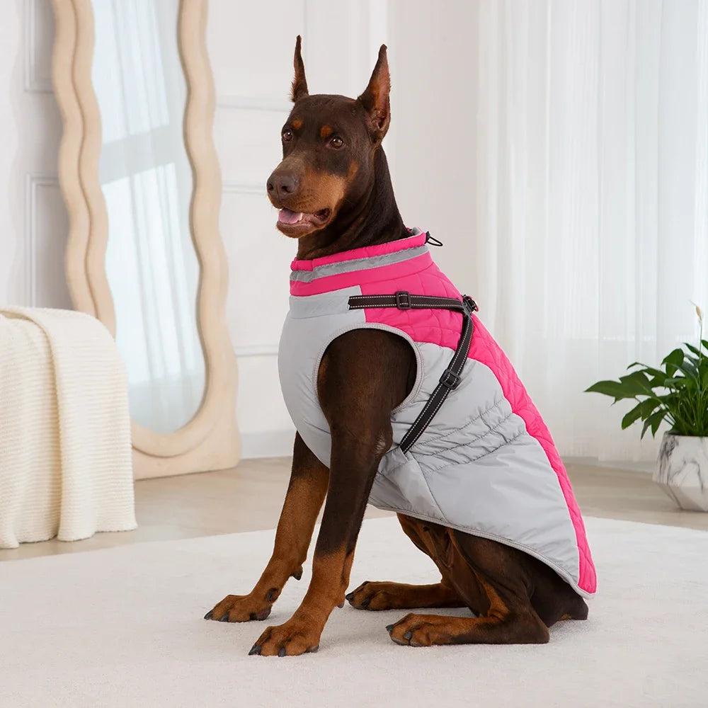 Manteau Imperméable – Manteau imperméable pour chien avec harnais intégré