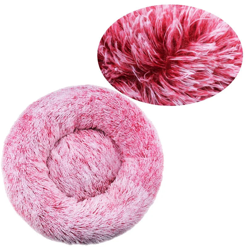 Le Cocon – Panier donut en peluche pour chien